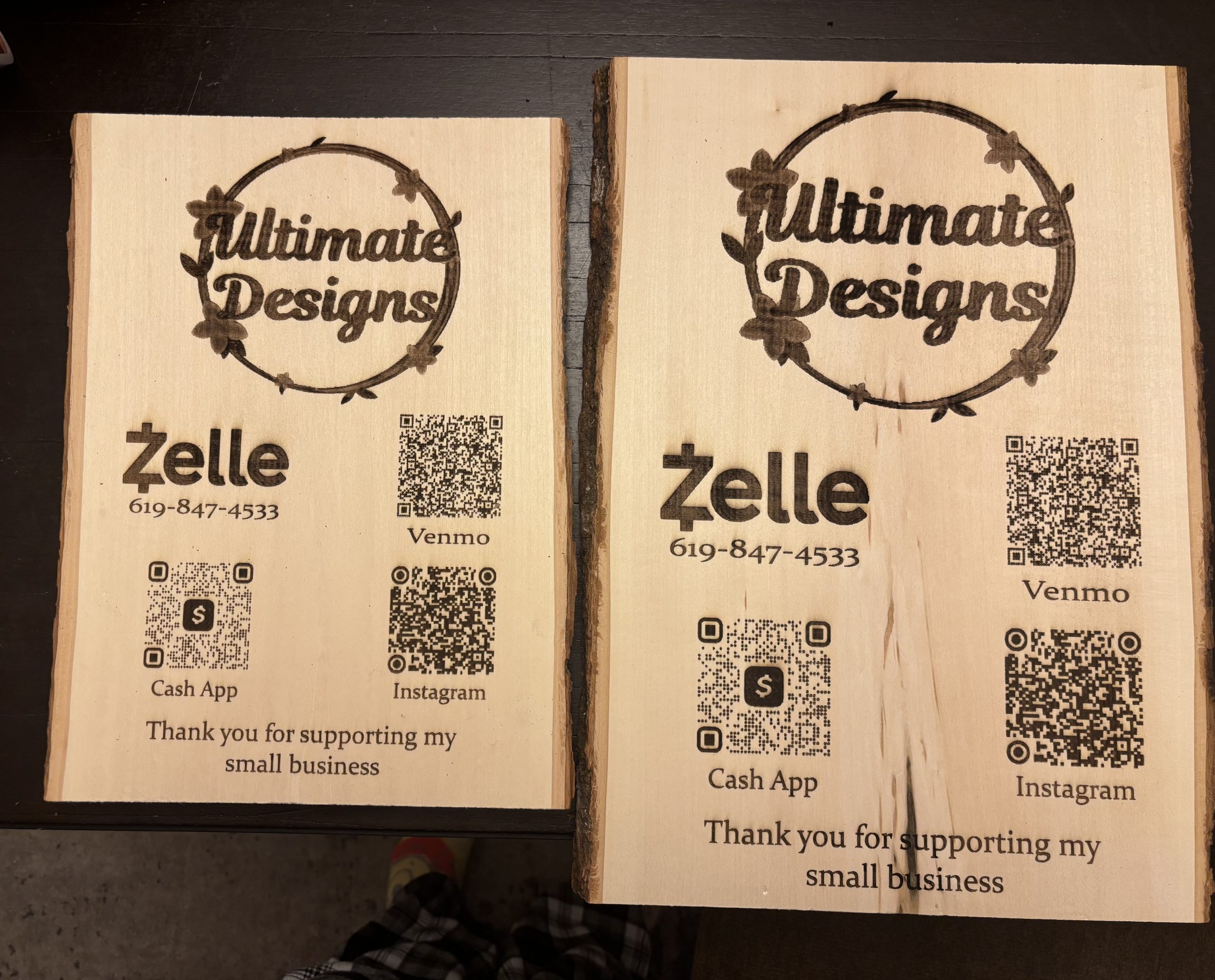 Rustic Basswood Sign - Large - Image 7