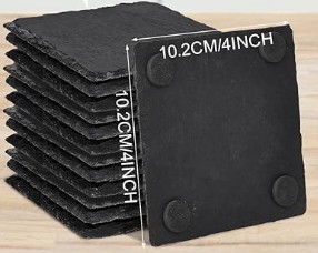 Square Slate Coaster Set - Style #27 - Image 2