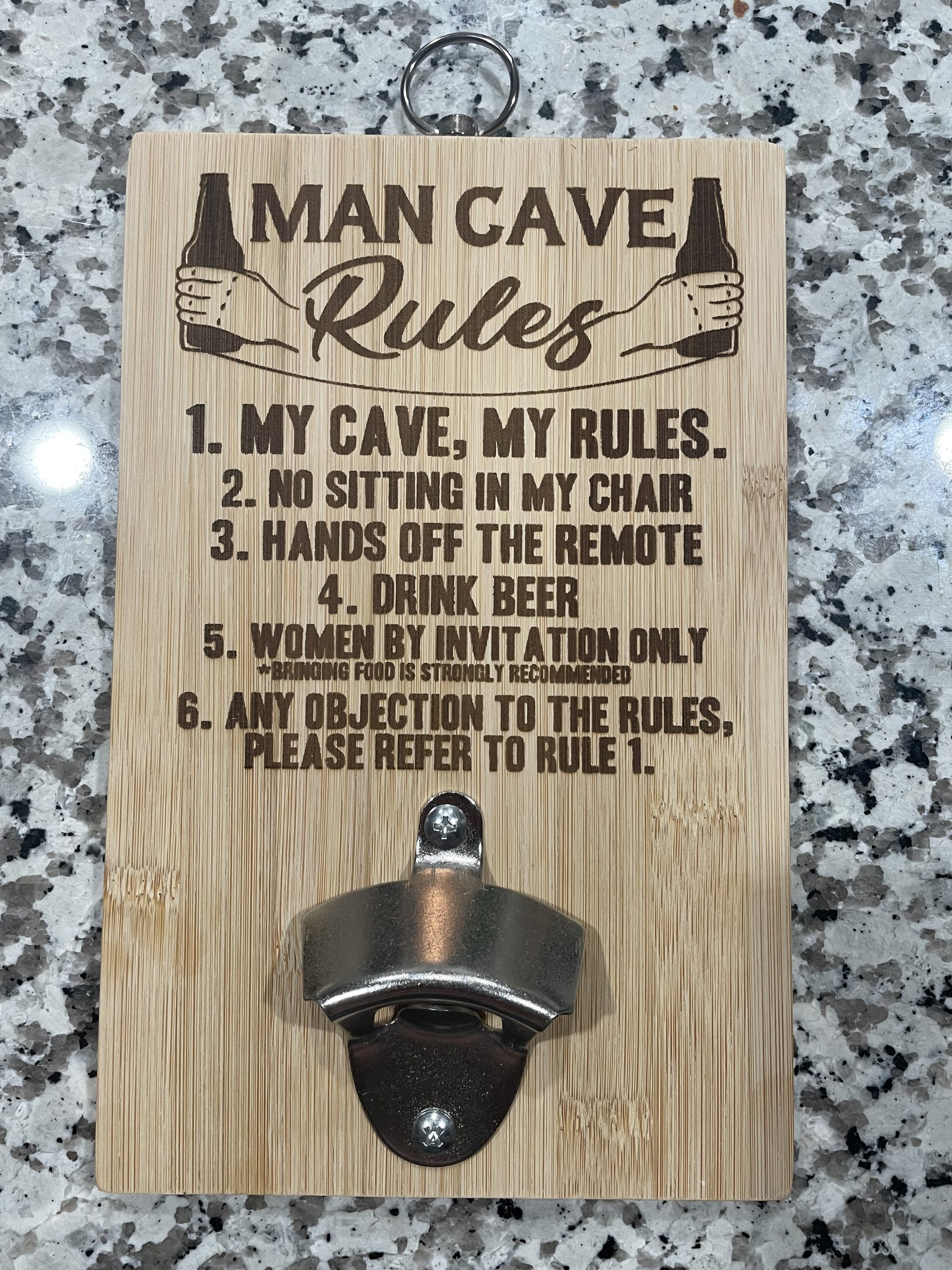 LE-6.2 hanging bottle opener style #2