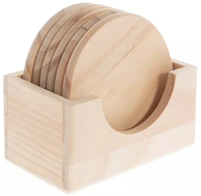 Coasters with holder coaster set style #7