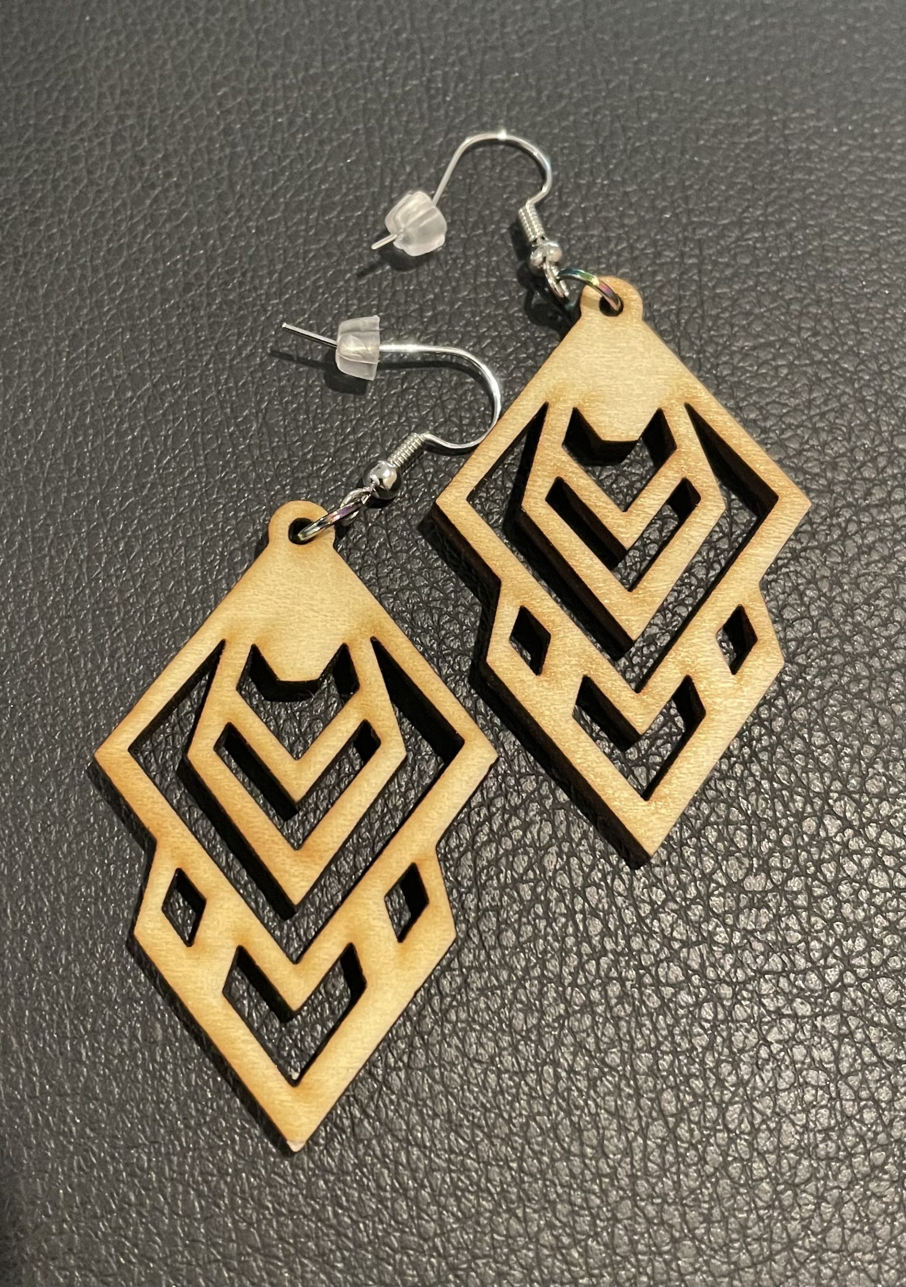 WD-14 Wood Earrings - Style #13