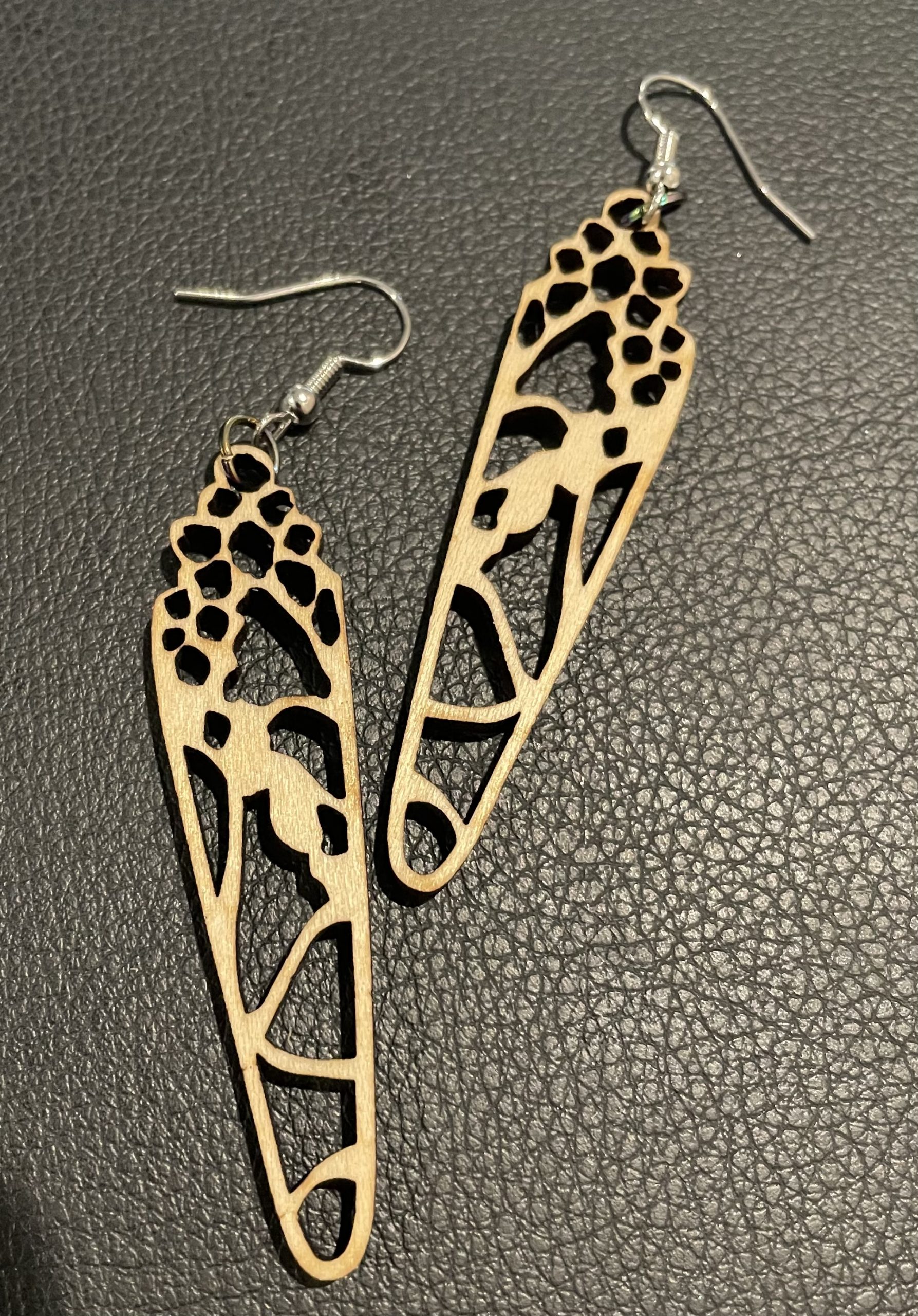 Wood Earrings - Style #17 WD 19 Scaled