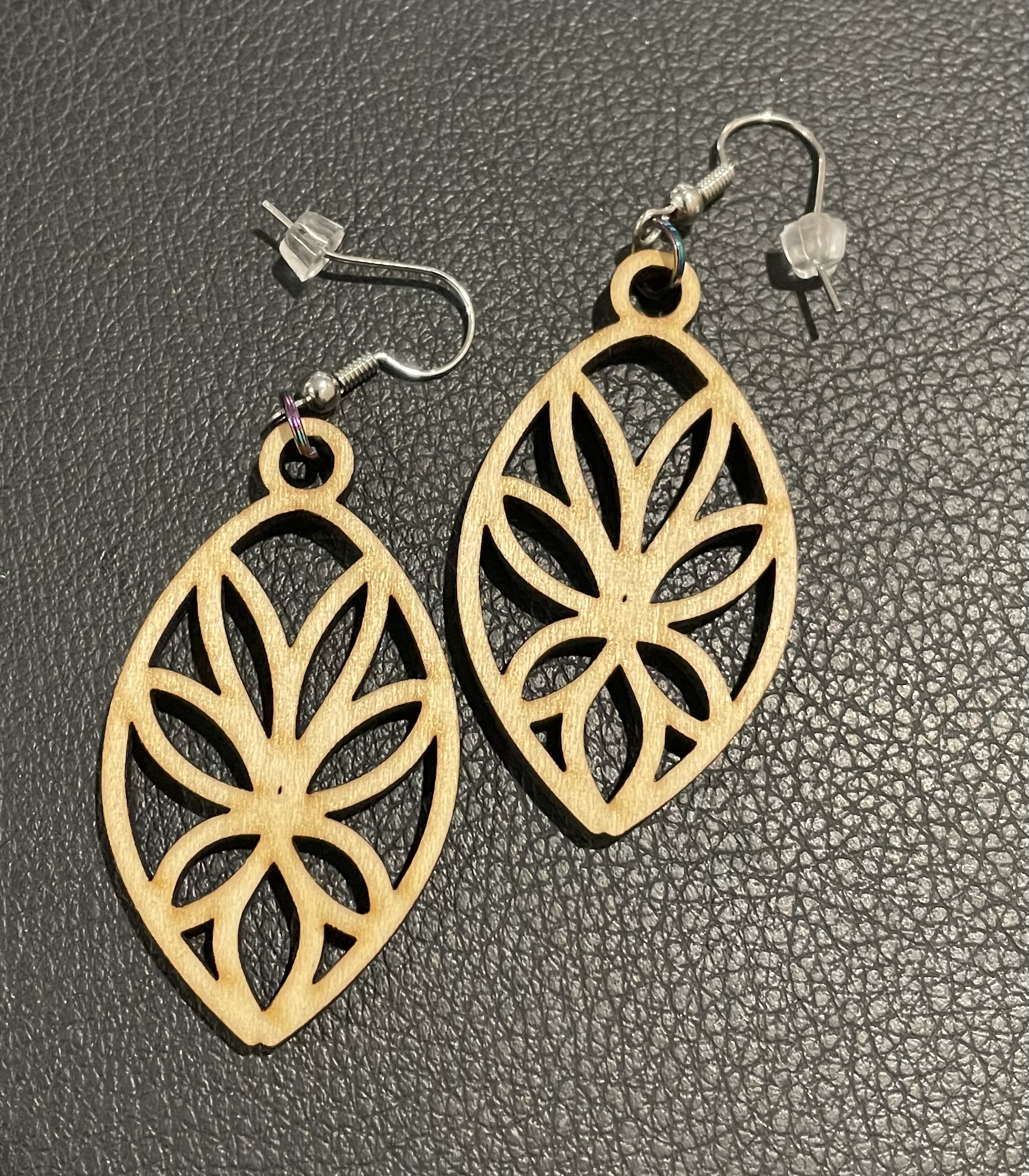 WD-25 Wood Earrings - Style #23