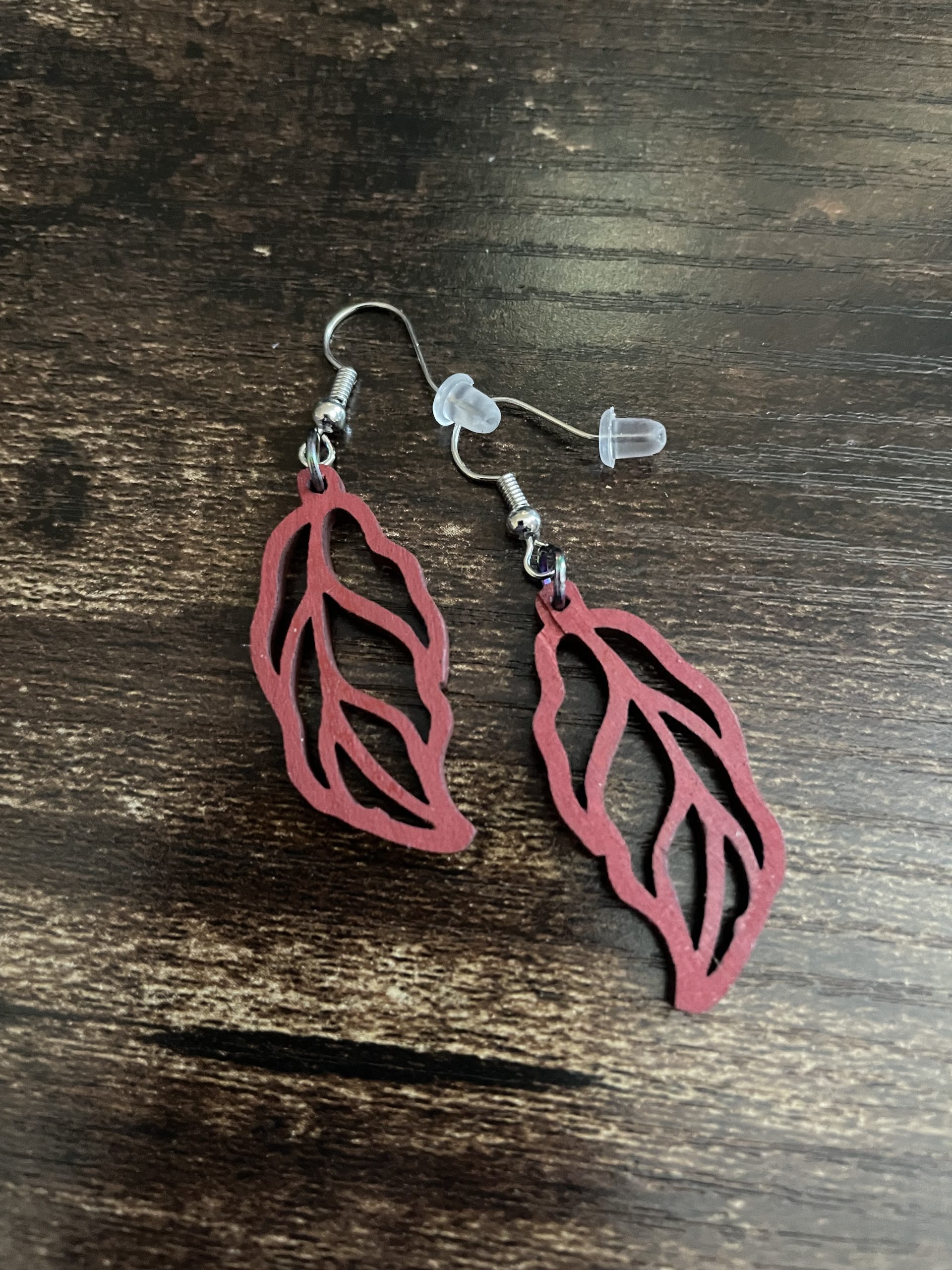 Wood Earrings - Style #33 WD 34 Scaled