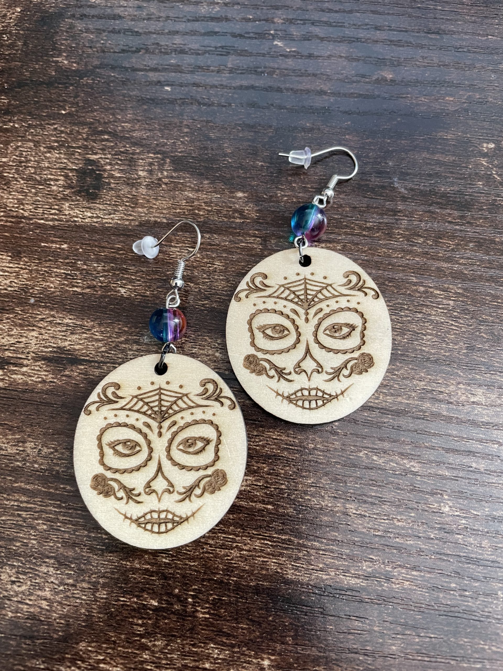 WD-48 Wood Earrings - Style #47