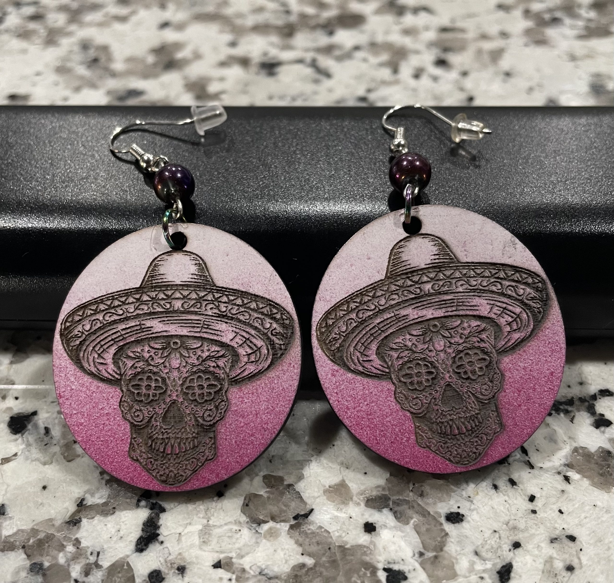 WD-56 Wood Earrings - Style #55