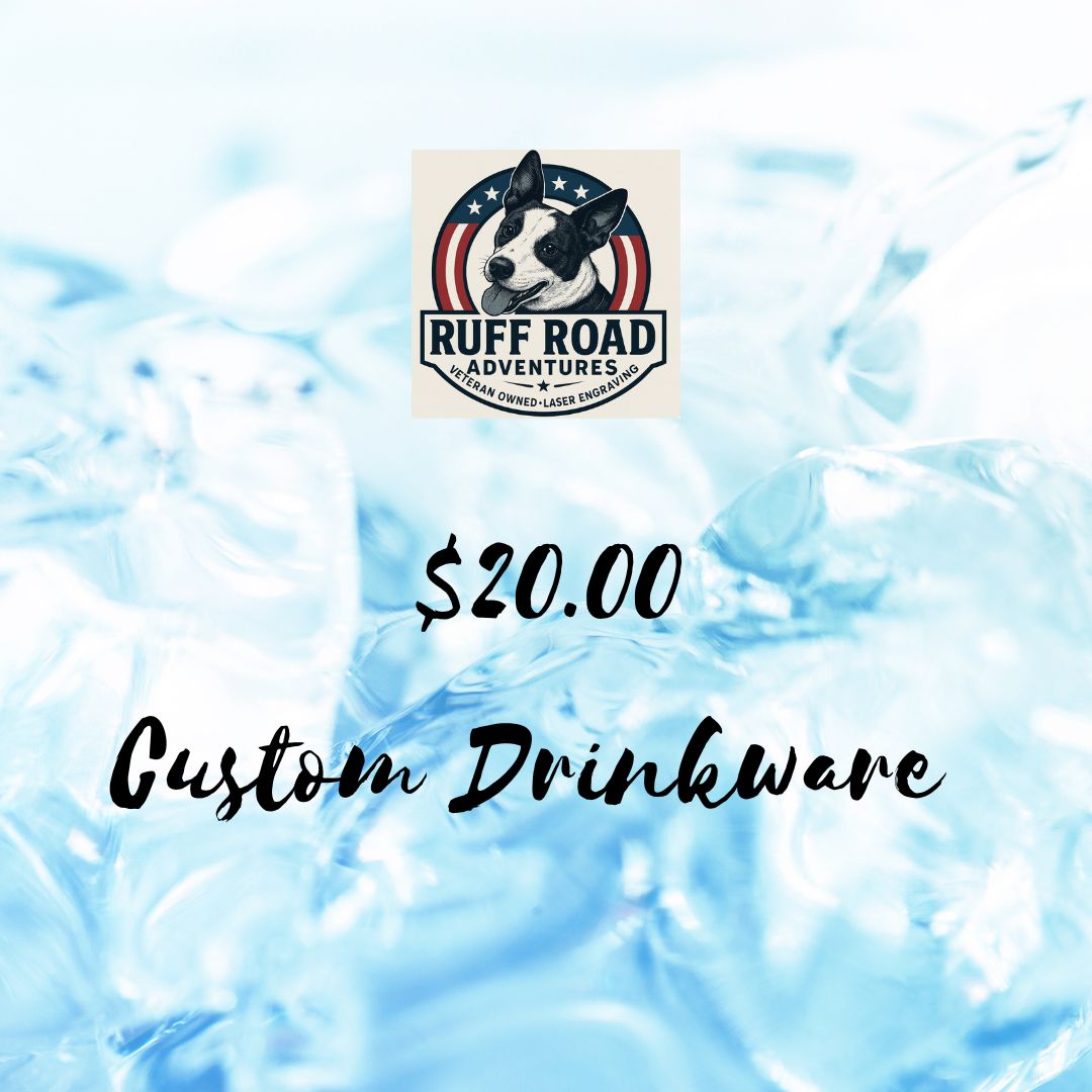 $20 custom drinkware