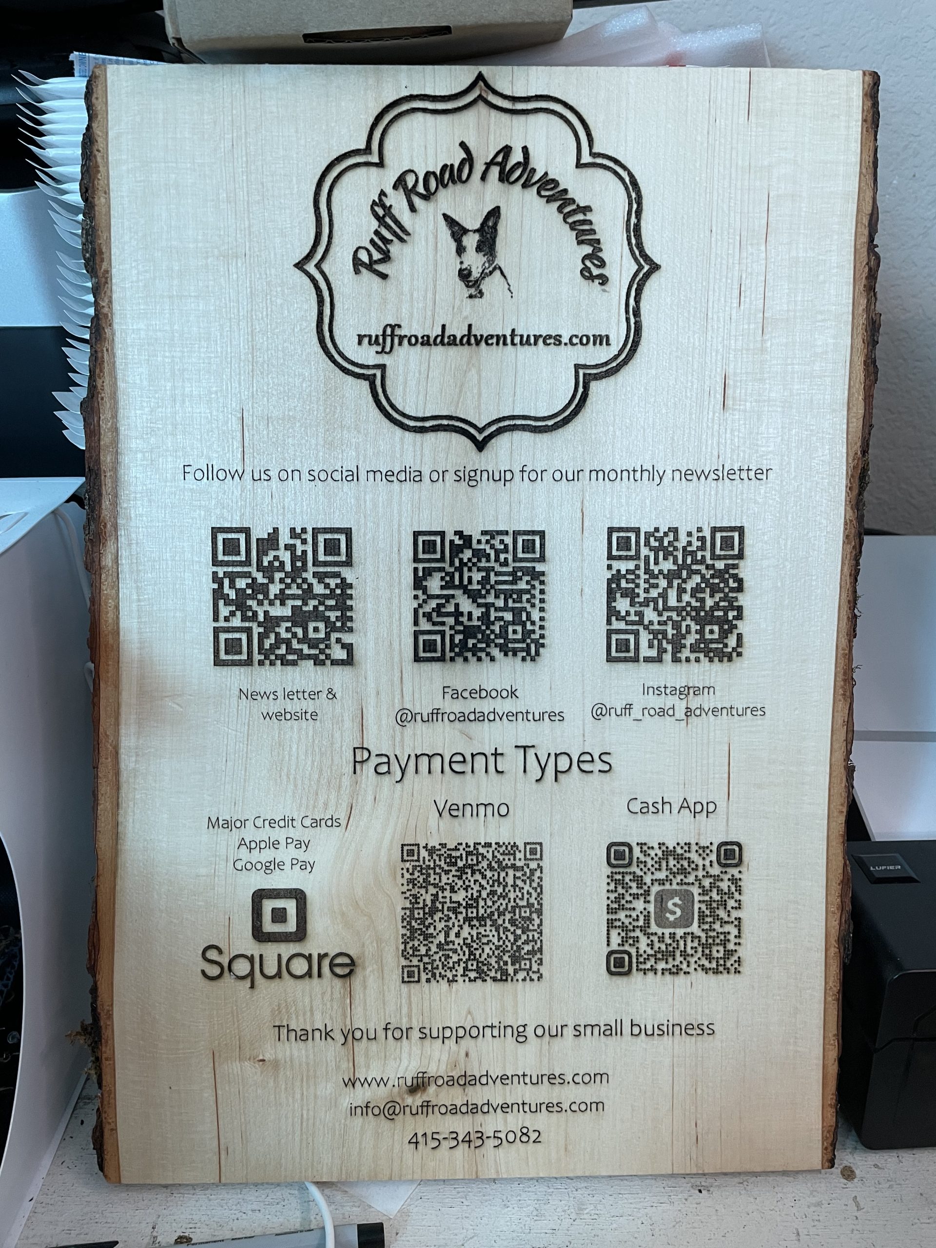 Rustic Basswood Sign - Large rustic basswood sign large