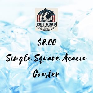 Custom Single Square Acacia Coaster